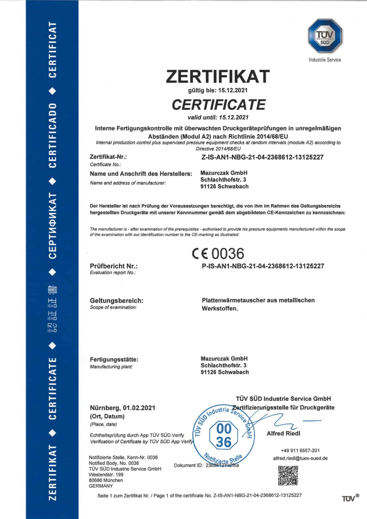 Unsere Zertifizierungen - Synotherm