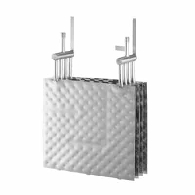 Plattenwärmetauscher vierfach Quadrat